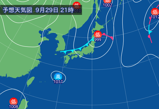 気圧配置図