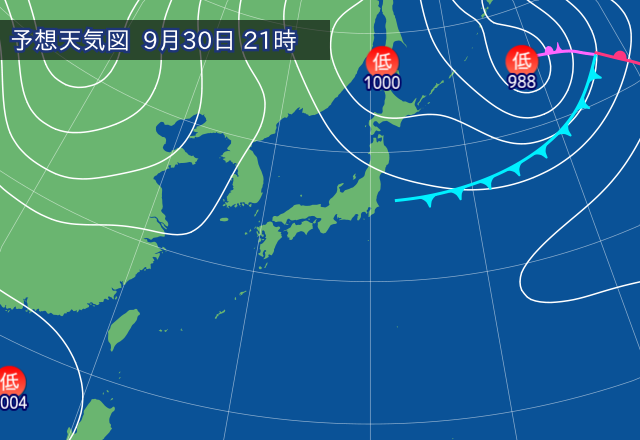 気圧配置図