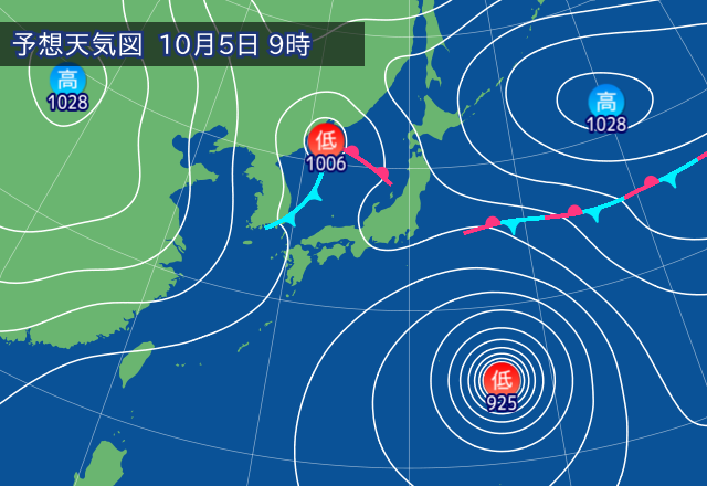 気圧配置図
