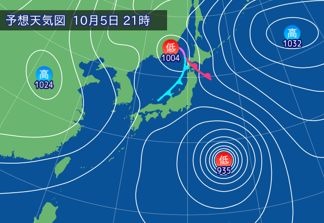 気圧配置図