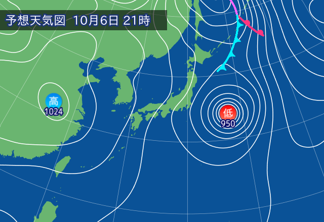 気圧配置図
