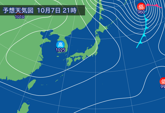 気圧配置図