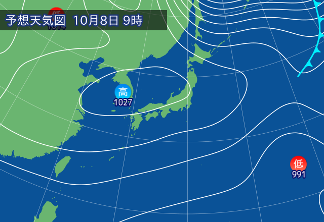気圧配置図
