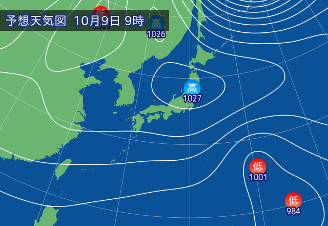 気圧配置図