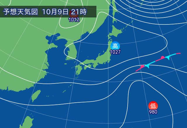 気圧配置図