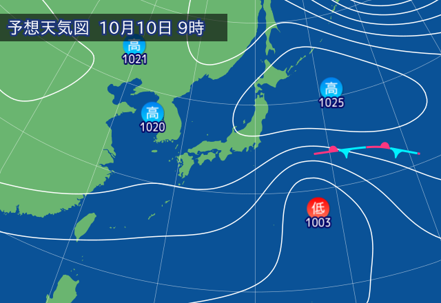 気圧配置図