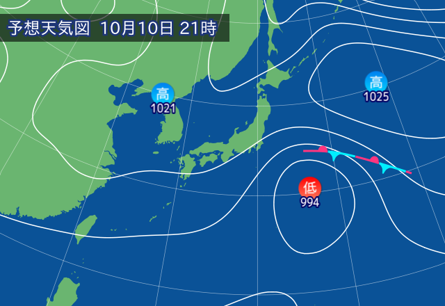 気圧配置図