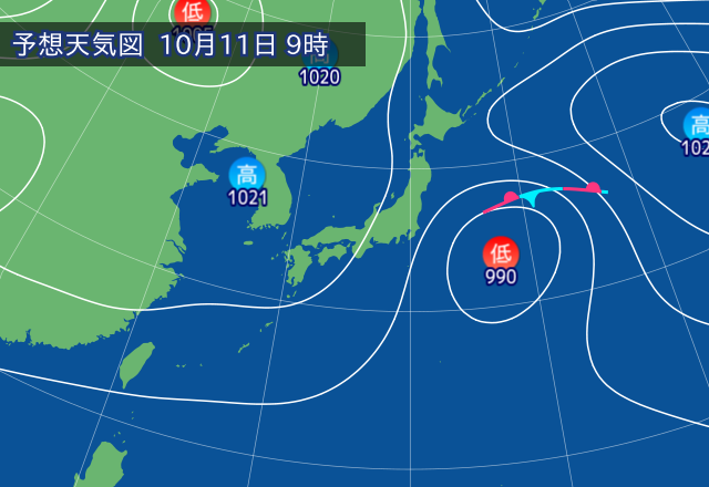 気圧配置図