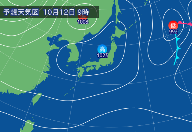 気圧配置図