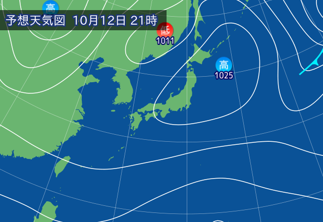 気圧配置図
