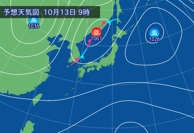 気圧配置図