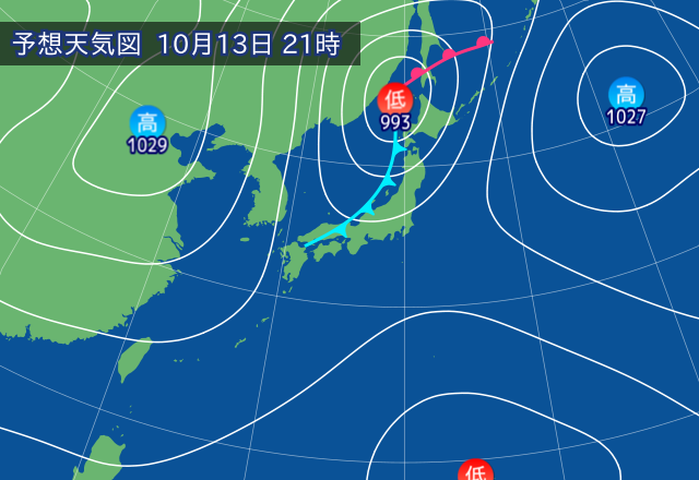 気圧配置図