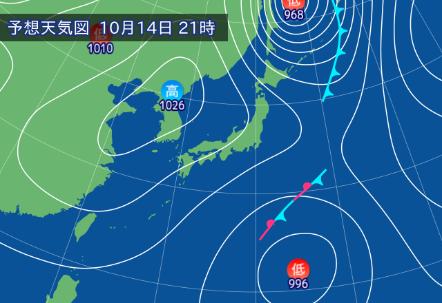気圧配置図