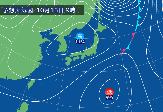 気圧配置図