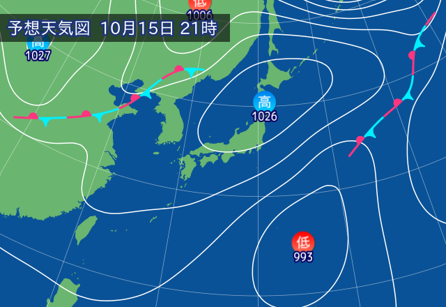 気圧配置図