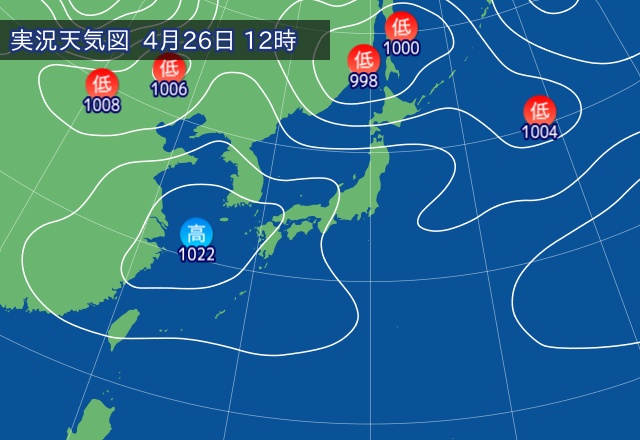 実況天気図