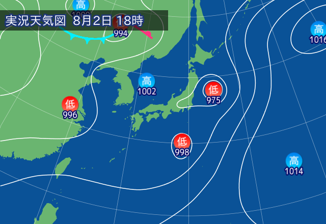 実況天気図
