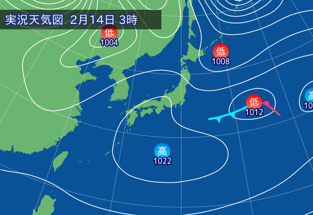 実況天気図