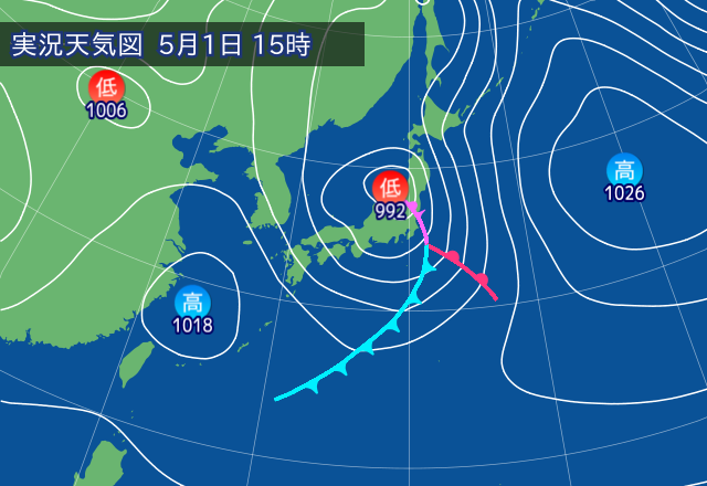 実況天気図