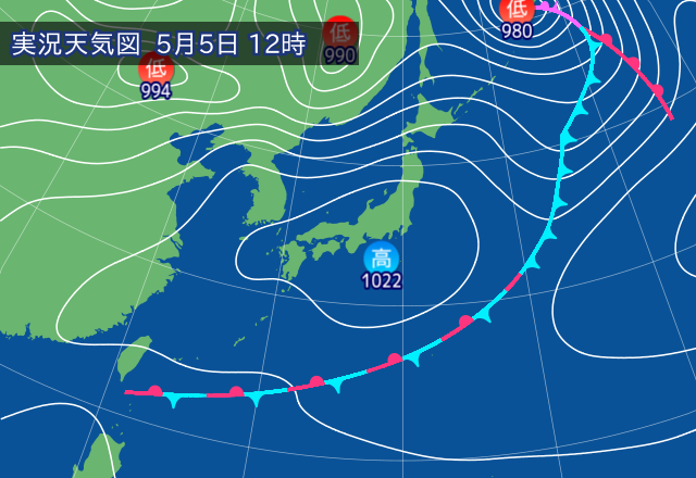 実況天気図