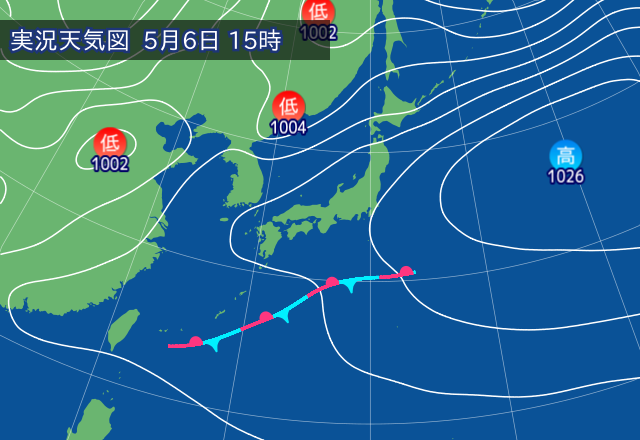 実況天気図