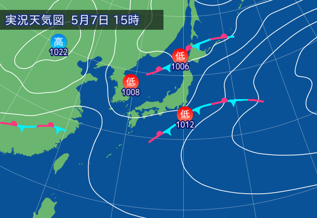 実況天気図