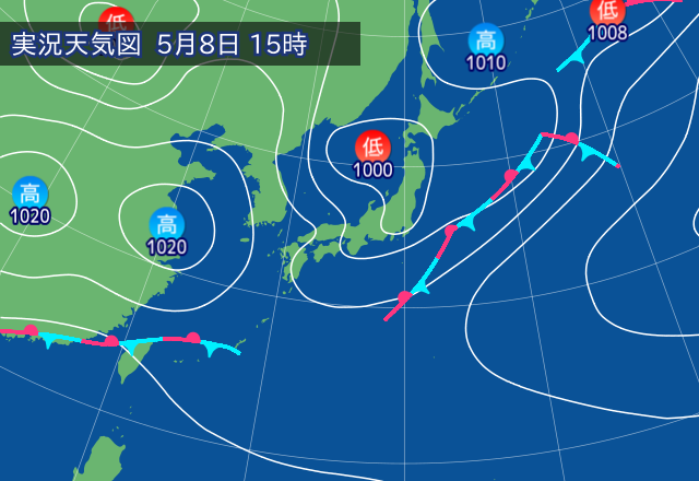 実況天気図