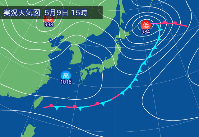 実況天気図