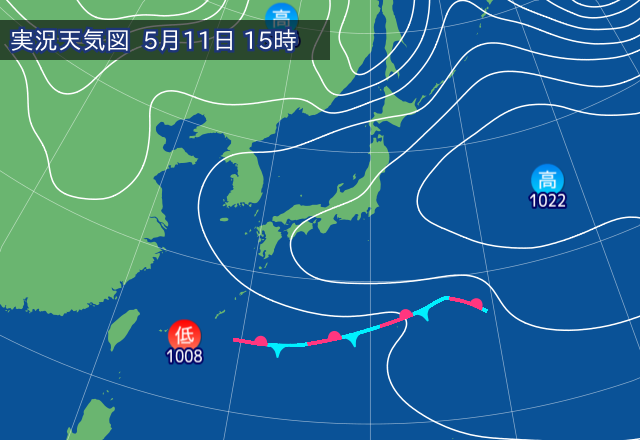 実況天気図