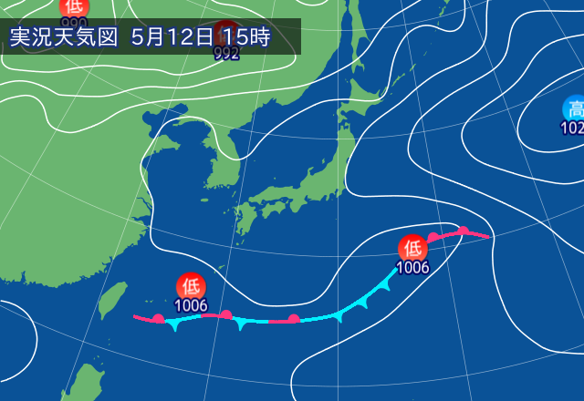 実況天気図
