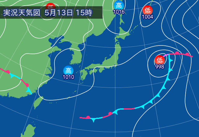 実況天気図