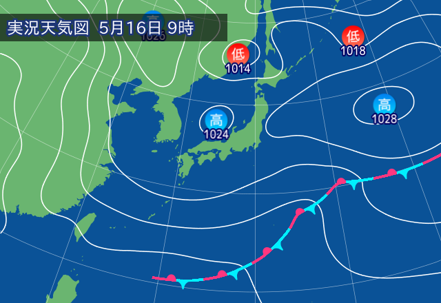実況天気図