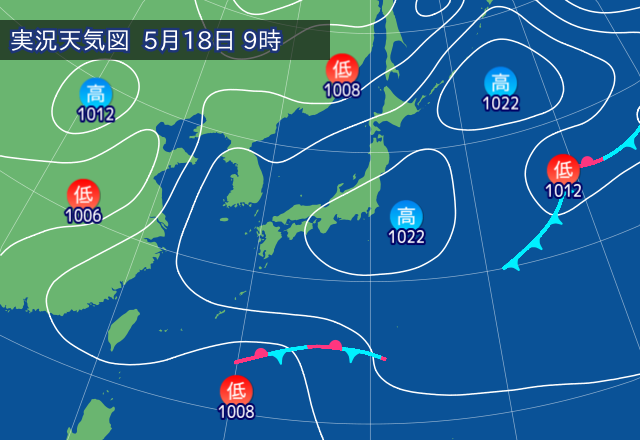 実況天気図