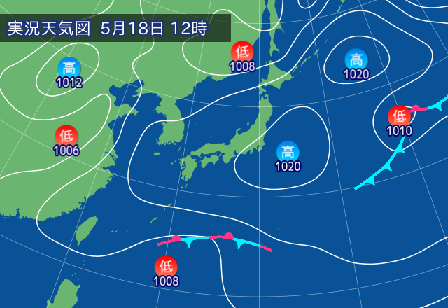 実況天気図