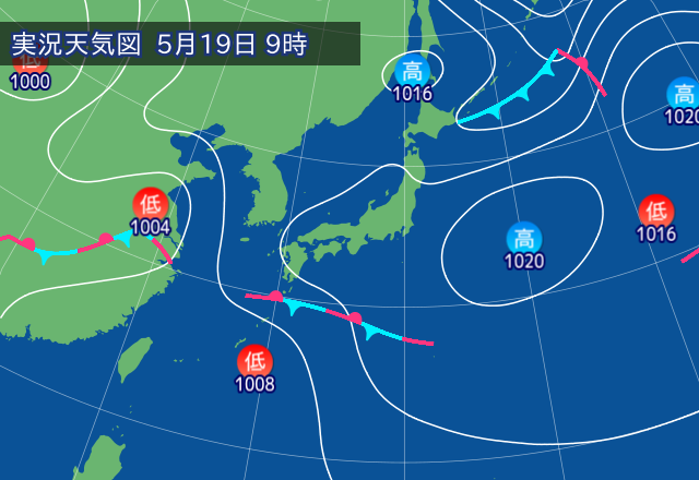 実況天気図