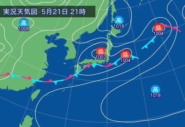 実況天気図