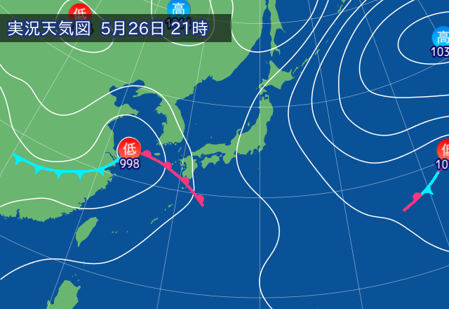 実況天気図