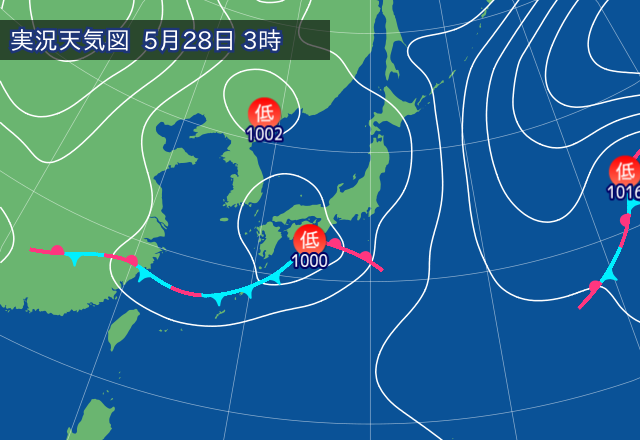 実況天気図