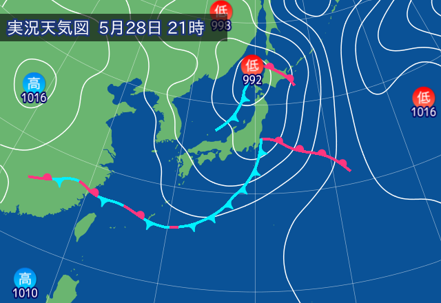 実況天気図