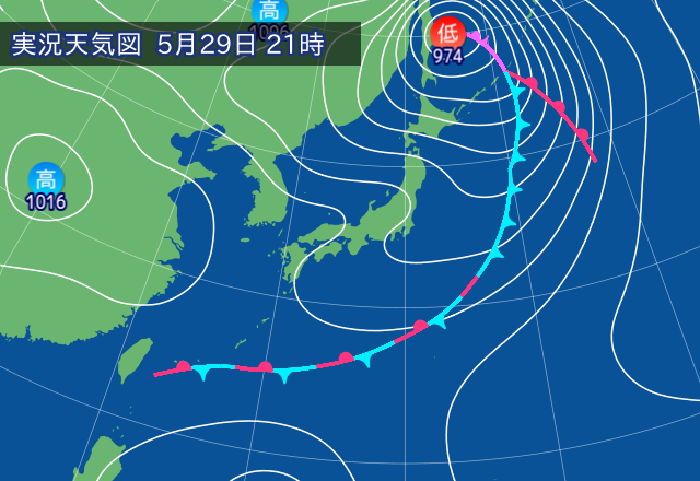 実況天気図