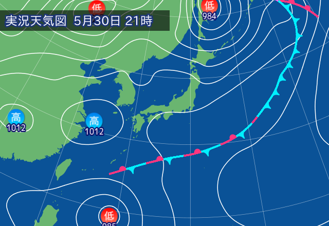 実況天気図