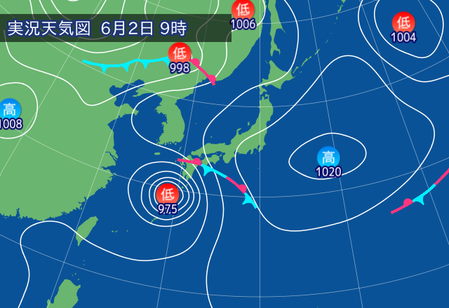 実況天気図