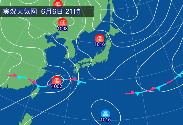 実況天気図