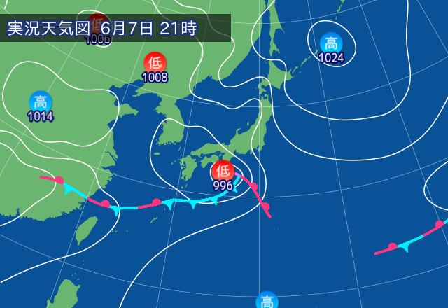 実況天気図