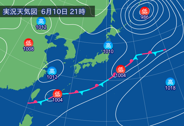 実況天気図