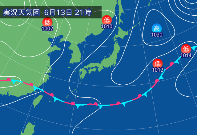 実況天気図