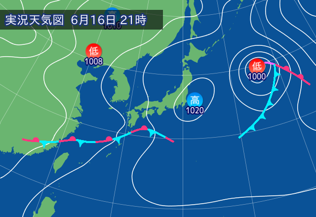 実況天気図