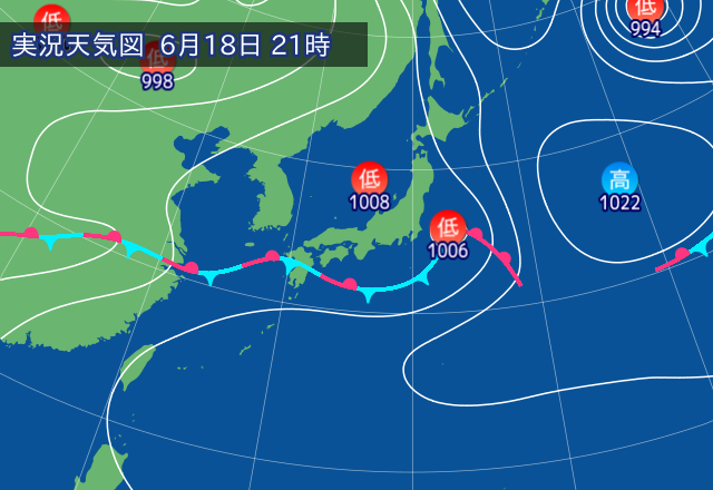 実況天気図
