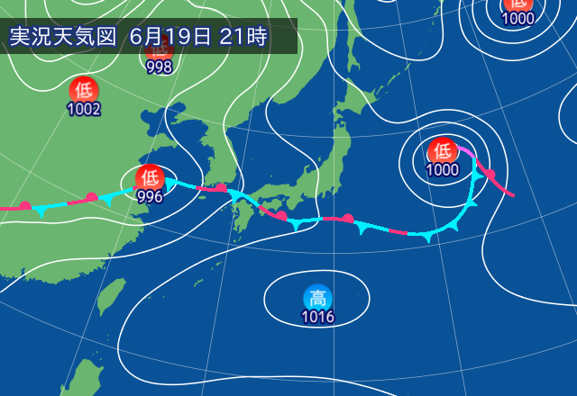 実況天気図