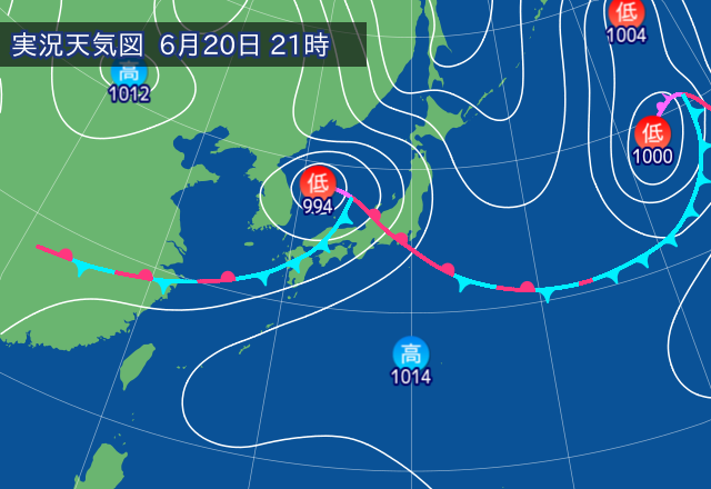 実況天気図